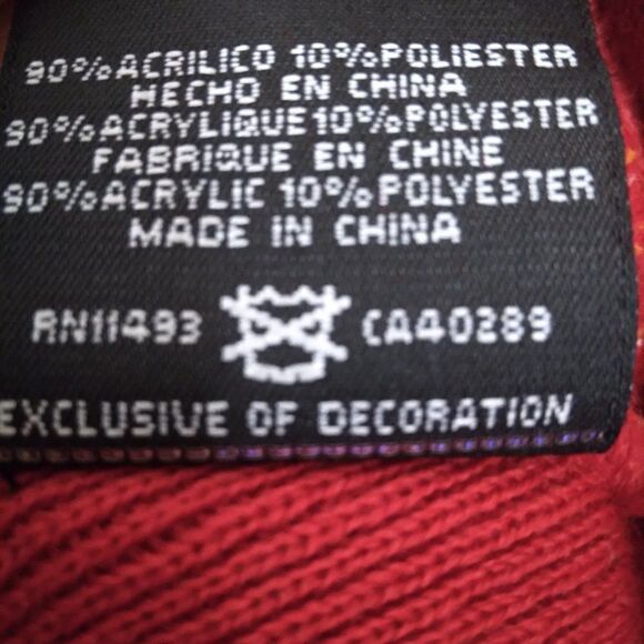 New Era Hardwood Classics Houston Rockets Pom Beanie Winter Hat - Picture 4 of 4